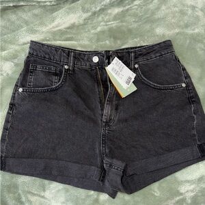 H&M Black Jean Shorts Classic Denim Style
